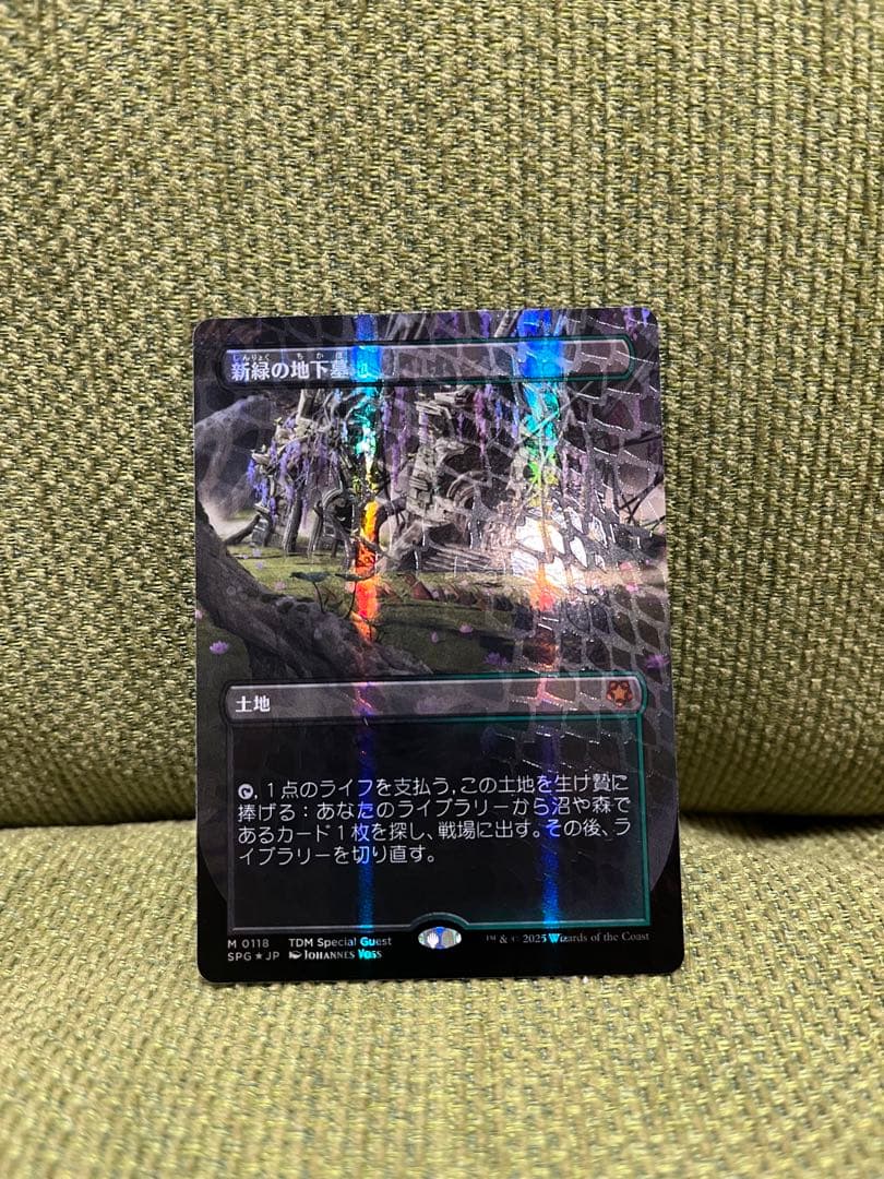 mtg 新緑の地下墓地　ドラゴンスケイルfoil スペシャルゲスト SPG ドラゴンスケイルFOIL)新緑の地下墓地/Verdant Catacombs《日本語》【SPG】