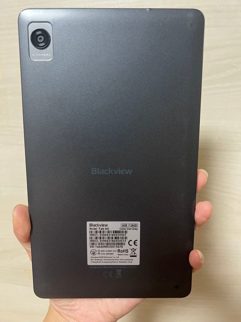 Androidタブレット本体 Blackview Tab 60 Iron Grey 6GB/128GB