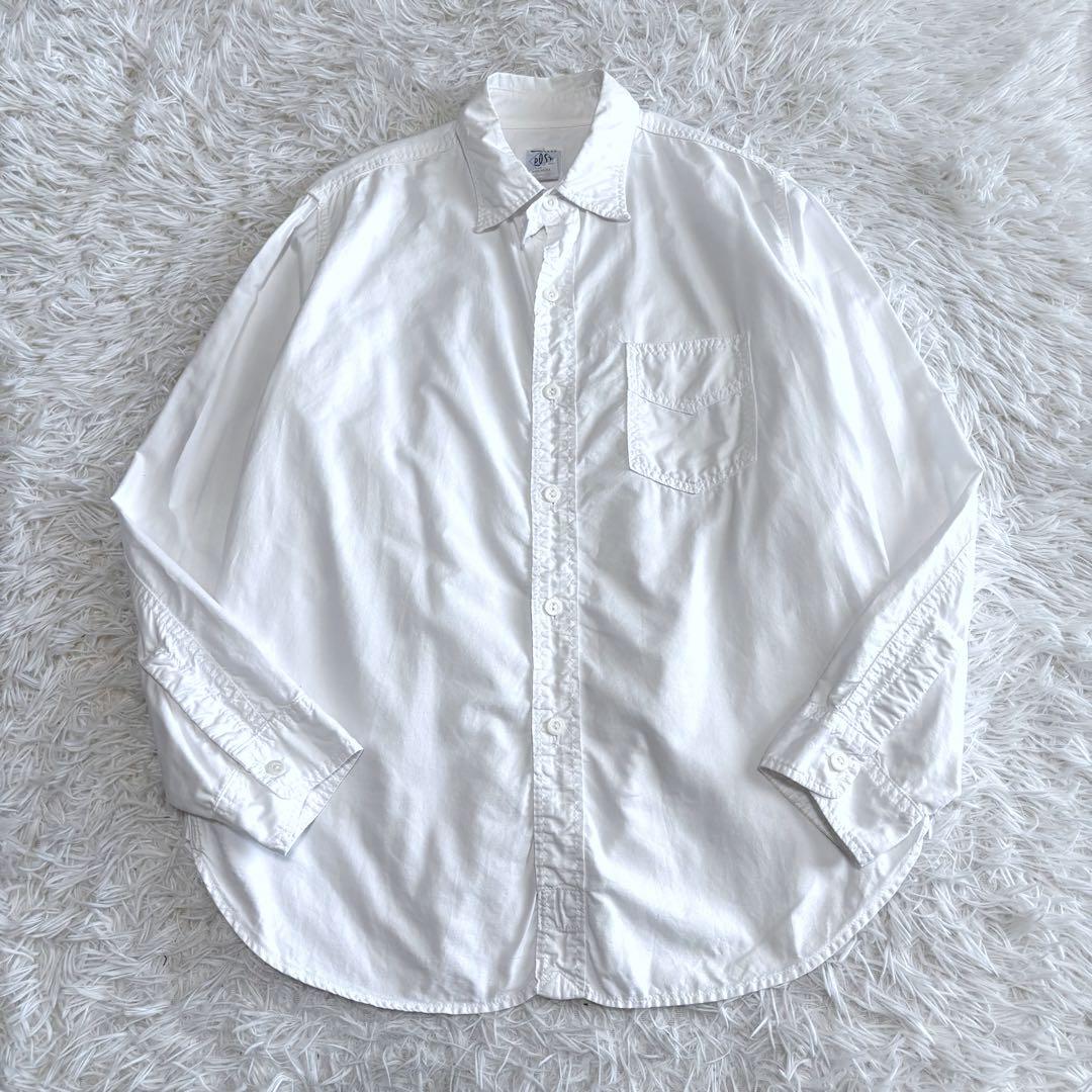 美品 ポストオーバーオールズ 長袖シャツ USA製 エルボーパッチ L 美品 ポストオーバーオールズ 長袖シャツ USA製 エルボーパッチ L
