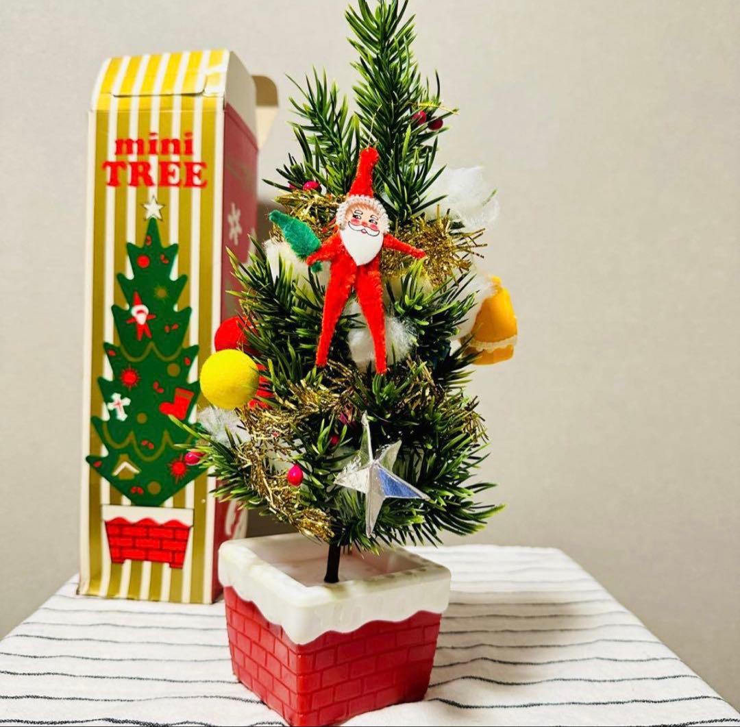 昭和レトロなクリスマスツリー2本セット - メルカリ