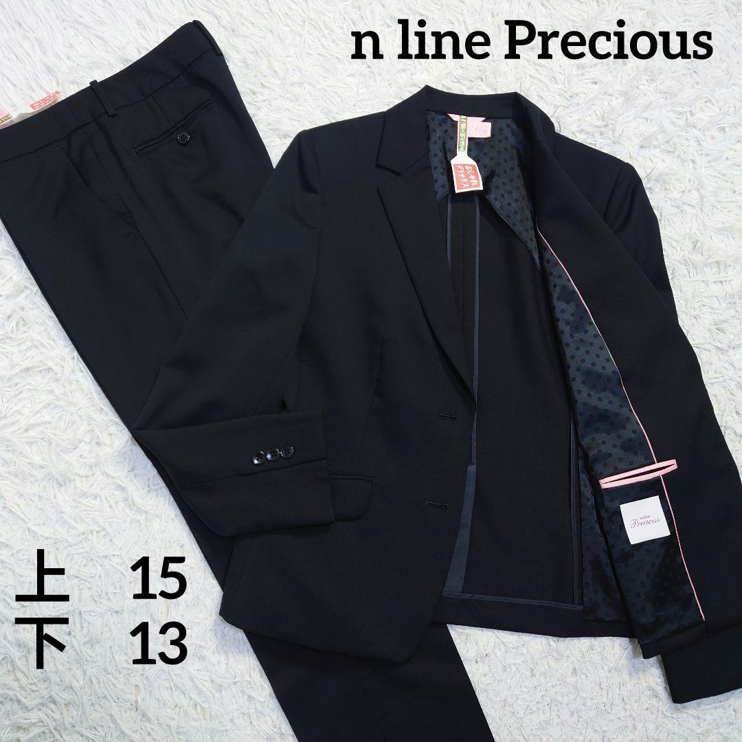 大きいサイズ　n line Precious　パンツスーツ　黒　15号13号 大きいサイズ n line Precious パンツスーツ 黒 15号13号 - メルカリ