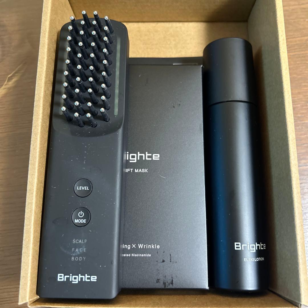 正規品　Brighte ELEKI BRUSH（ブライト エレキブラシ） 美顔器 美品 ／ ブライト エレキブラシ - Brighte LED美顔器 Brighte