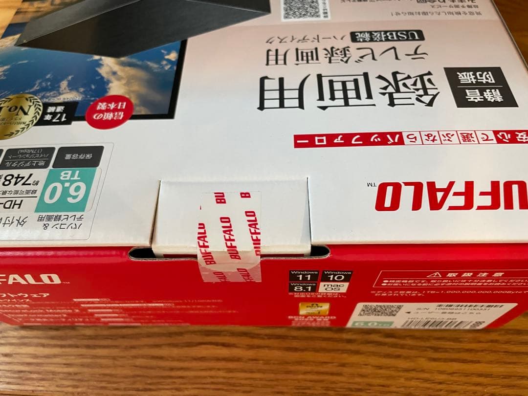 バッファロー 6TB外付けHDD HD-LE6U3-BB未使用