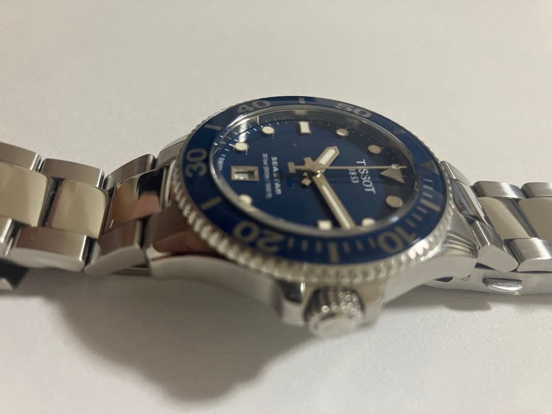 極美品】ティソ Tissot Seastar シースター36mm ネイビー - メルカリ