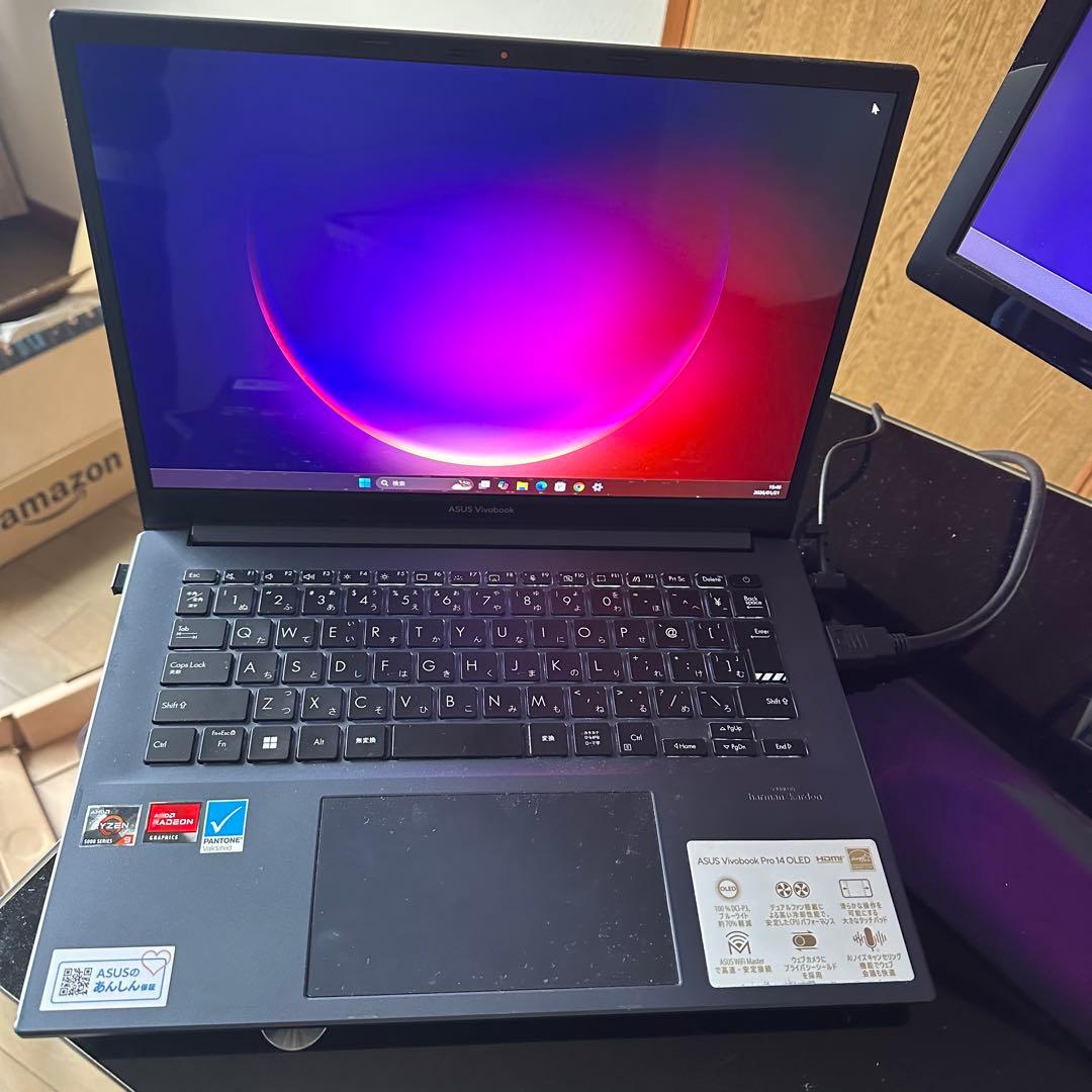 ASUS VivoBook Pro 14 OLED 15.6中古ノートPC 中古美品 ASUS Vivobook Pro 14 OLED 14インチ MS401QA-KM011W