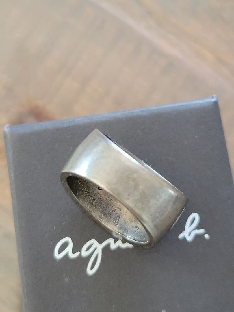 かめ様専用】agnes b アニエスベー メンズ シルバー色リング レザール