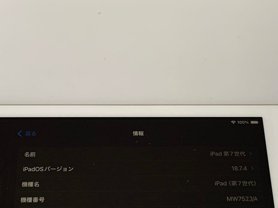 Apple iPad (第7世代) ホワイト