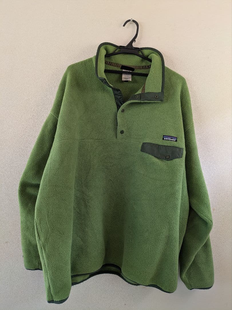 patagonia スナップT黄緑 グリーン XXLサイ - メルカリ
