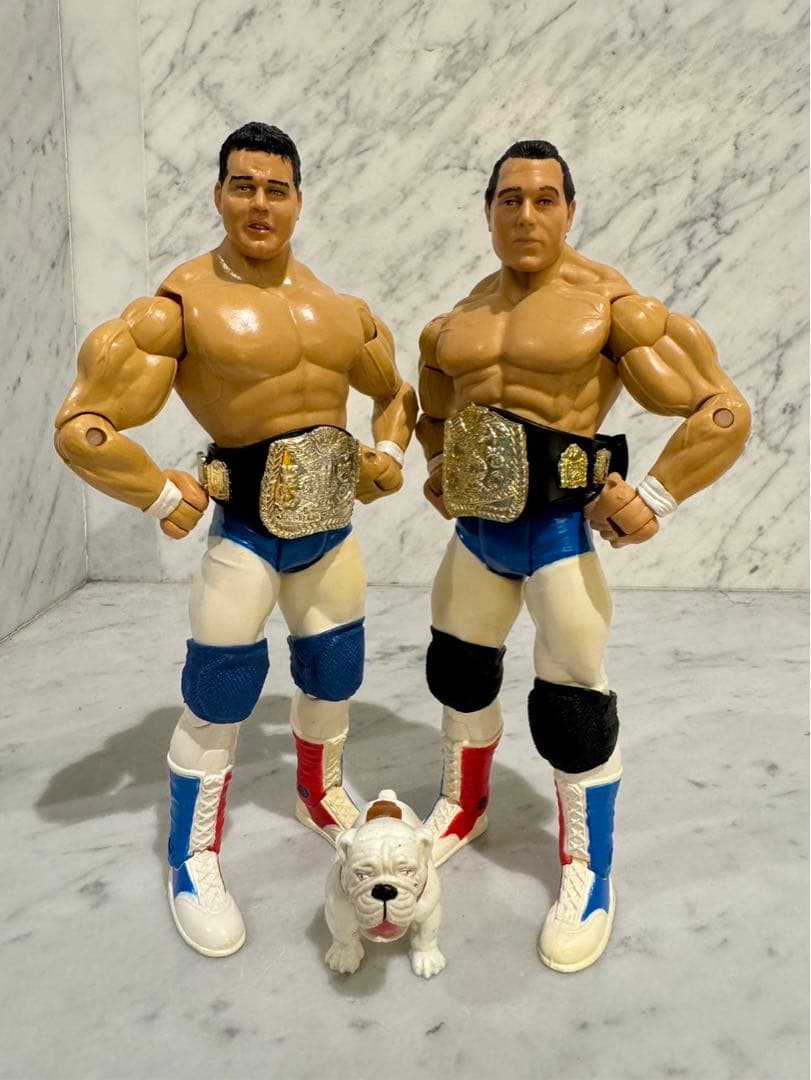 WWE WWF ザ・ブリティッシュ・ブルドッグス プロレス フィギュア ブリティッシュ・ブルドッグ WWE フィギュア エリート MNW 6 | WWE