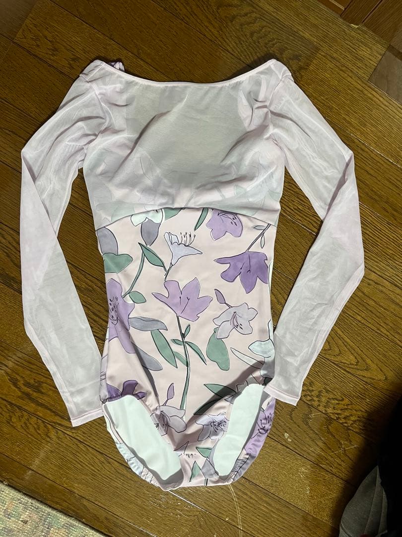 stina レオタードLサイズ　新品未使用　最終価格 stina / type H half sleeve / luminous white / kids / girl