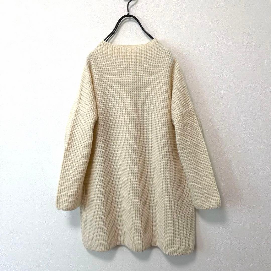 evam eva ウールカシミヤ　畦編み　ハイネックニット　エヴァムエヴァ evam eva ウールカシミヤ 畦編み ハイネックニット エヴァムエヴァ