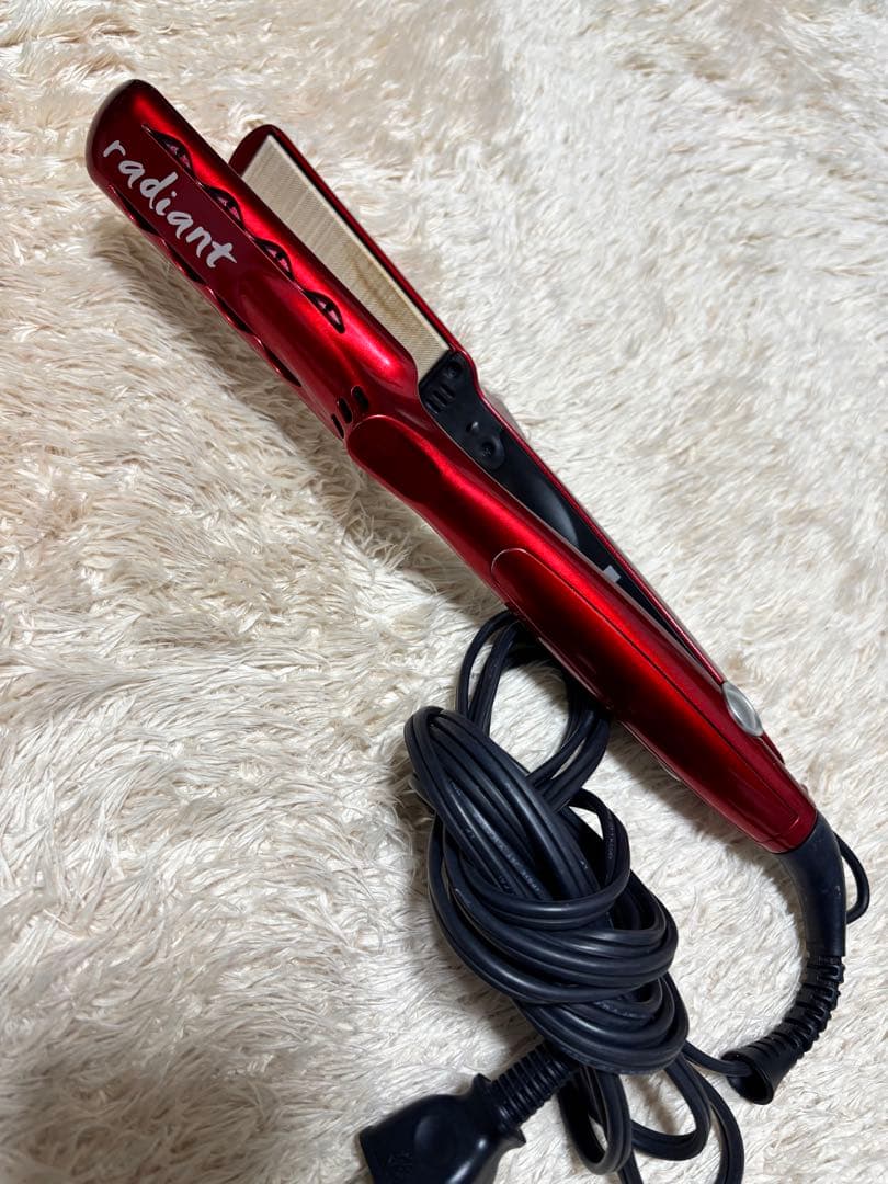radiant ストレートヘアアイロン 赤28mm Amazon.co.jp: ラディアント 28mm ヘアアイロン ストレート プロ仕様