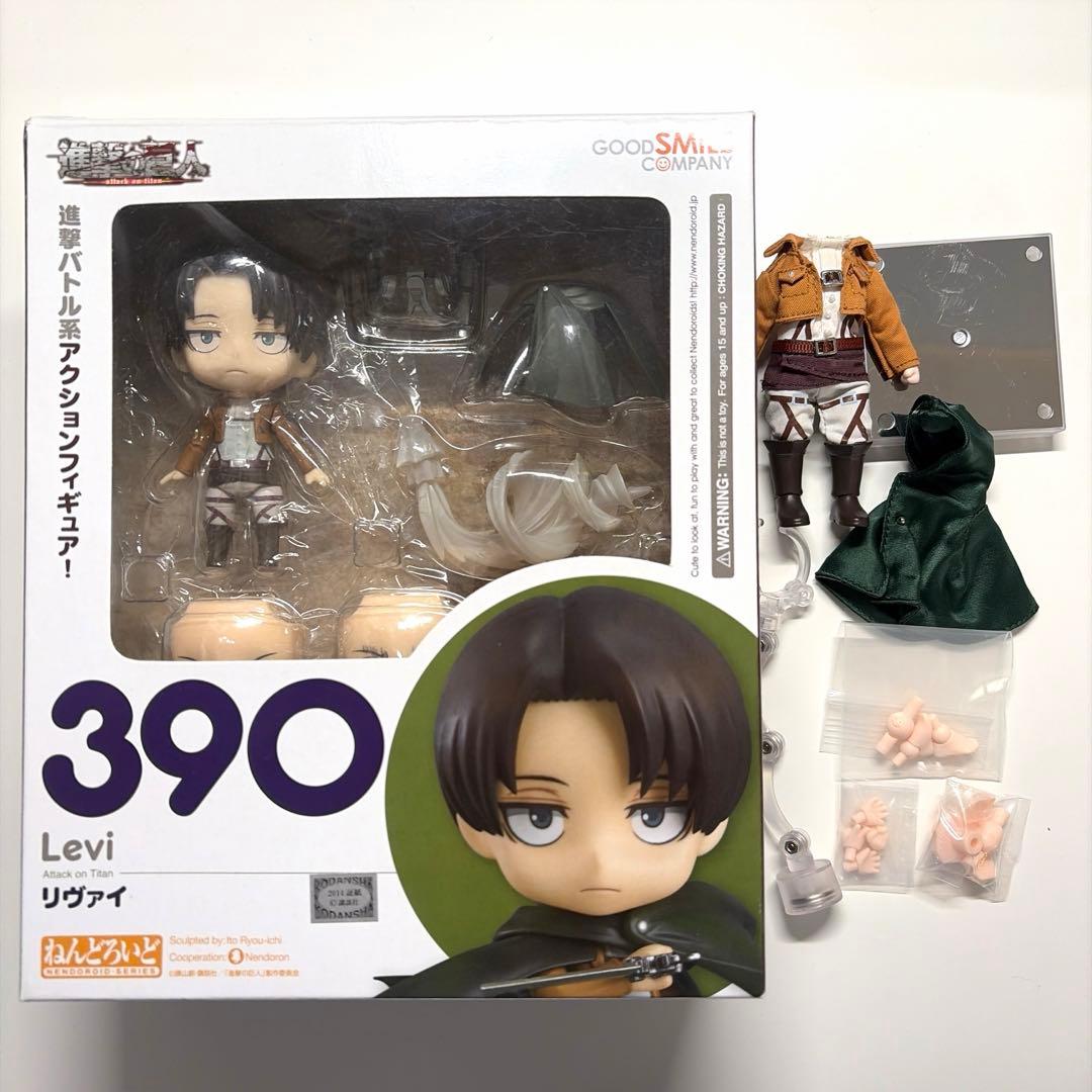 【正規品】 進撃の巨人　リヴァイ　ねんどろいど　ねんどろいどどーる　おまけ付き ねんどろいどどーる リヴァイ