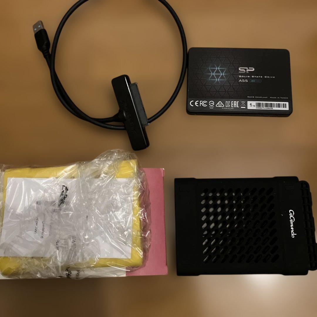 SP A55 1TB SSD + シリコンカバー USBコード Amazon.com: NTQinParts USB 3.0 to 2.5