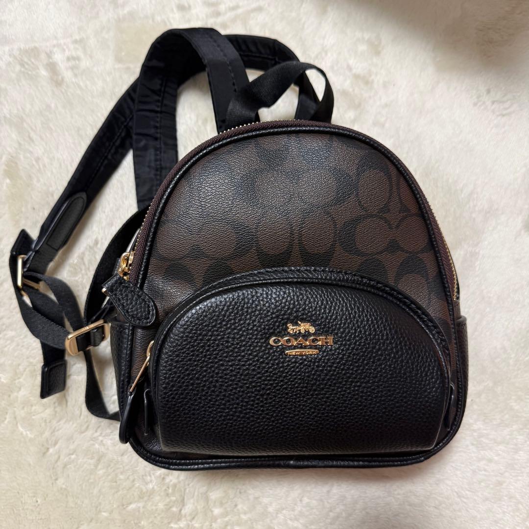 1月売り切りCOACH ブラックレザーリュック バックパック COACH（コーチ） バックパック チャーター CP161 メンズ レザー