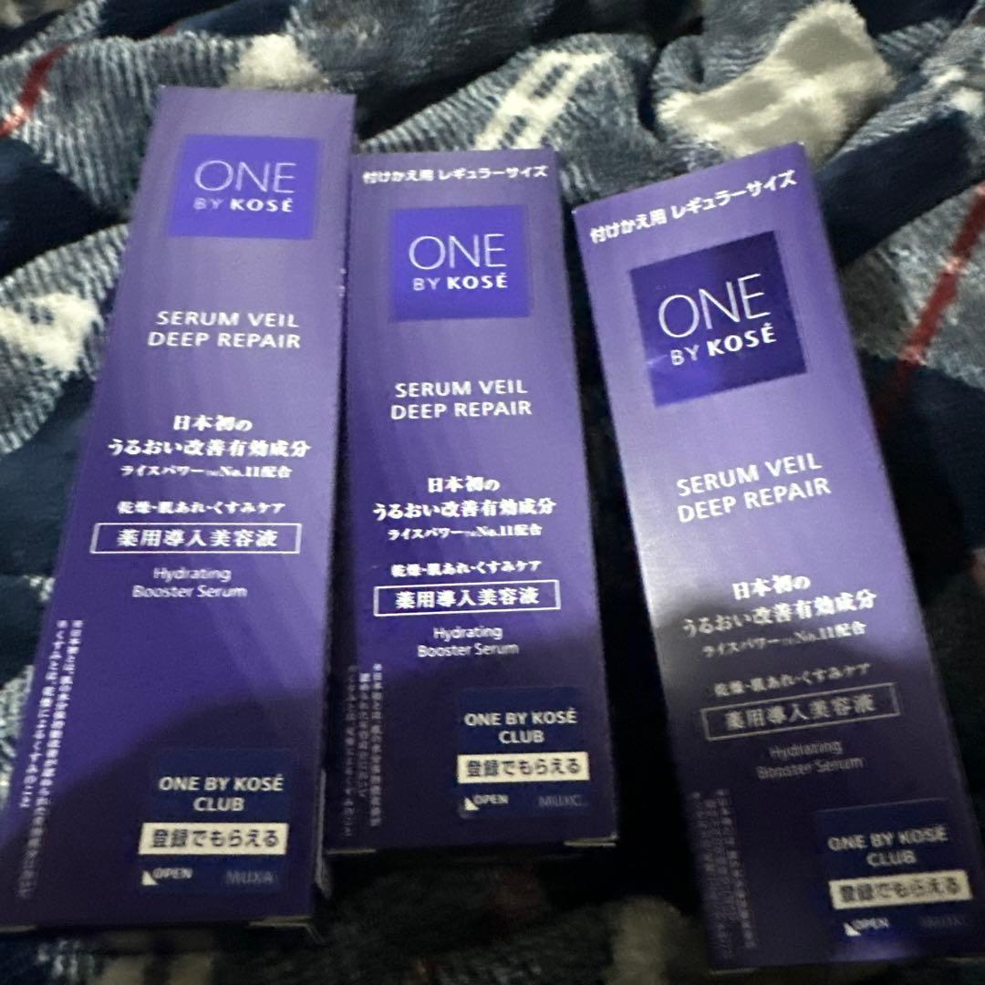 【激安】ONE BY KOSE ディープリペア 本体1＆付け替え2個 楽天市場】ONE BY KOSE セラムヴェール ディープリペア ラージ 付け