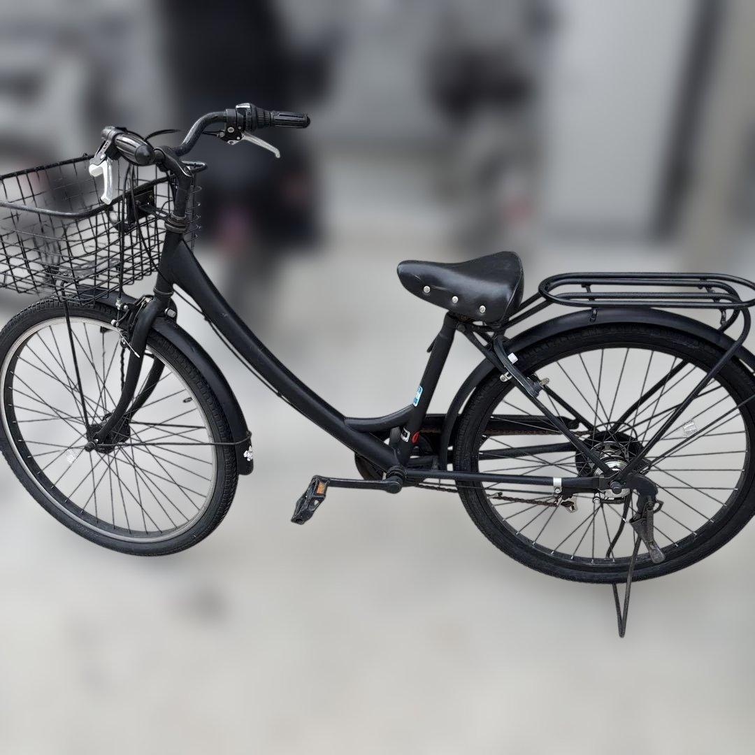 【レボルテ】シティサイクル ブラック バスケット付き 楽天市場】スーパーセール10%オフ ママチャリ シティ 自転車 サイクル