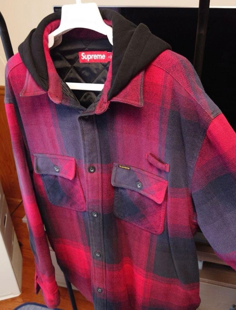 トップス 25SS Quilted Lined Hooded Flannel Shirt 25SS】Supreme Quilted Lined Hooded Flannel Shirt (Supreme/シャツ