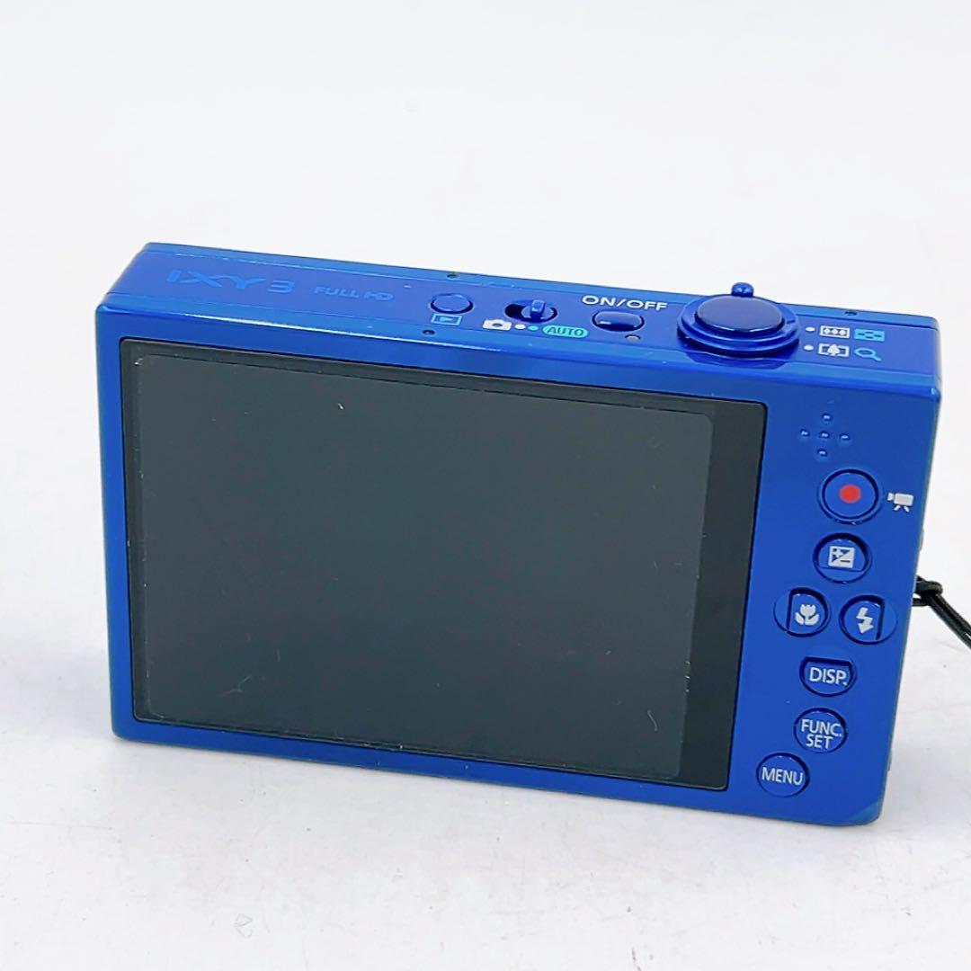 1ADM008【動作OK】キャノン Canon IXY3 PC1736 ブルー