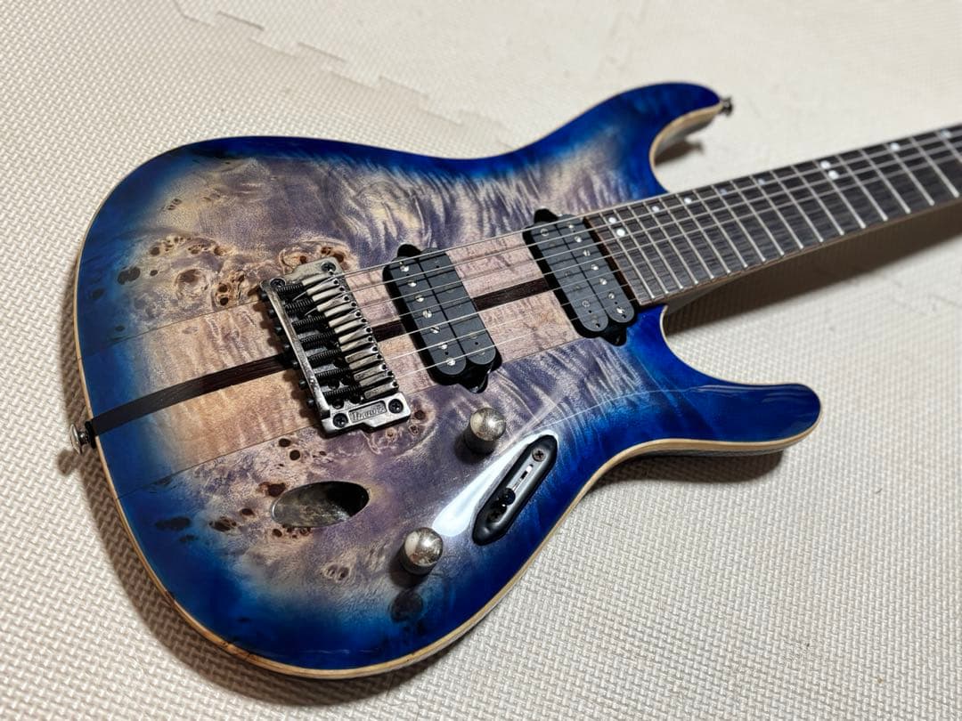 ギター Ibanez S1027PBF NAMM2018:エレキギター】-Ibanez- ポプラ・バール厚材TOPのPREMIUM ”S