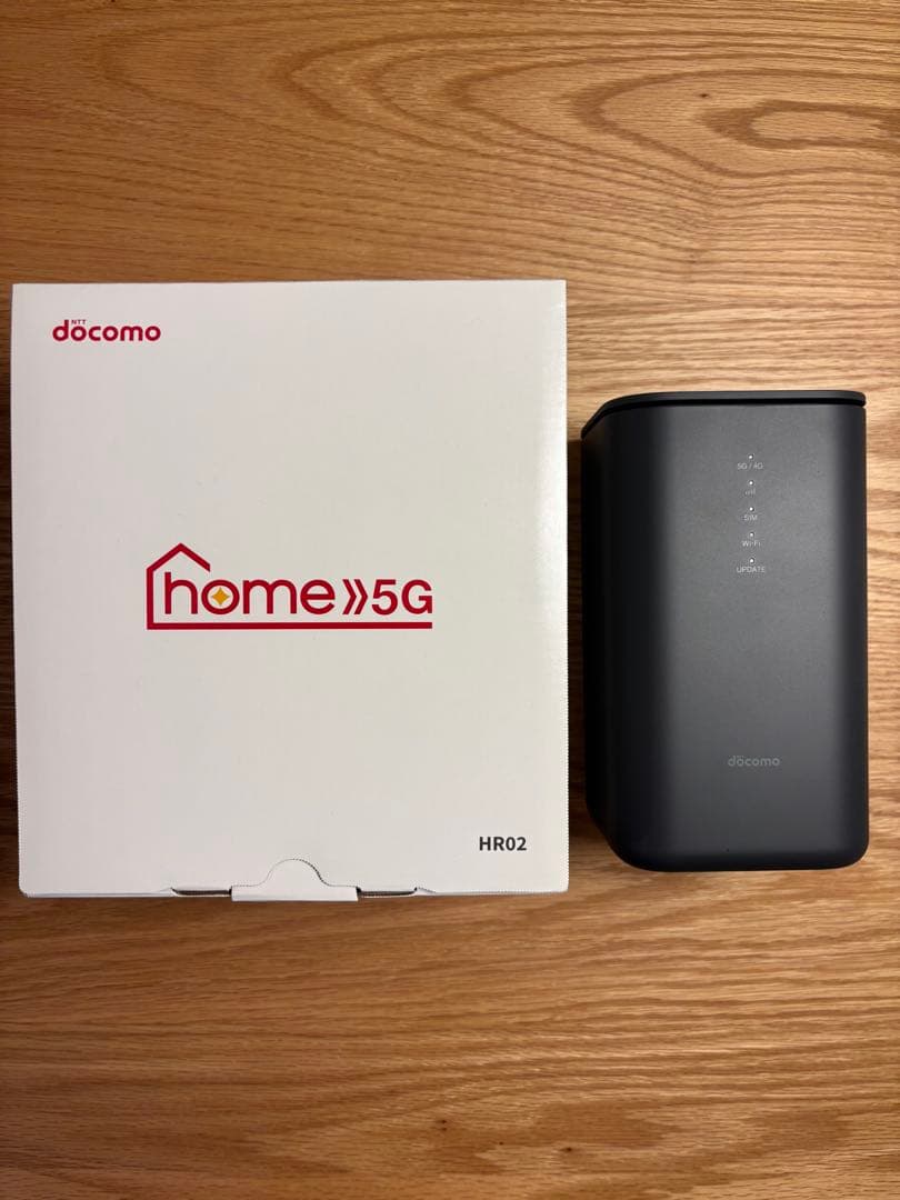 docomo  5G HR02セット ムスビー｜新品 SIMフリー docomo home 5G HR02 セット Dark Gray 利用