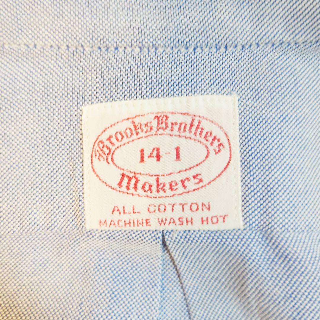 ブルックスブラザーズ 60s 6ボタン オックスフォード BDシャツ サックス 60s Brooks Brothersブルックスブラザーズ Makers 6ボタン ボタン