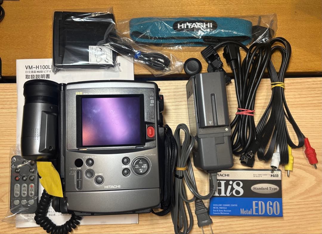 正常動作確認美品◇日立ビデオカメラ Hi8 VM－H100L はなれワザ