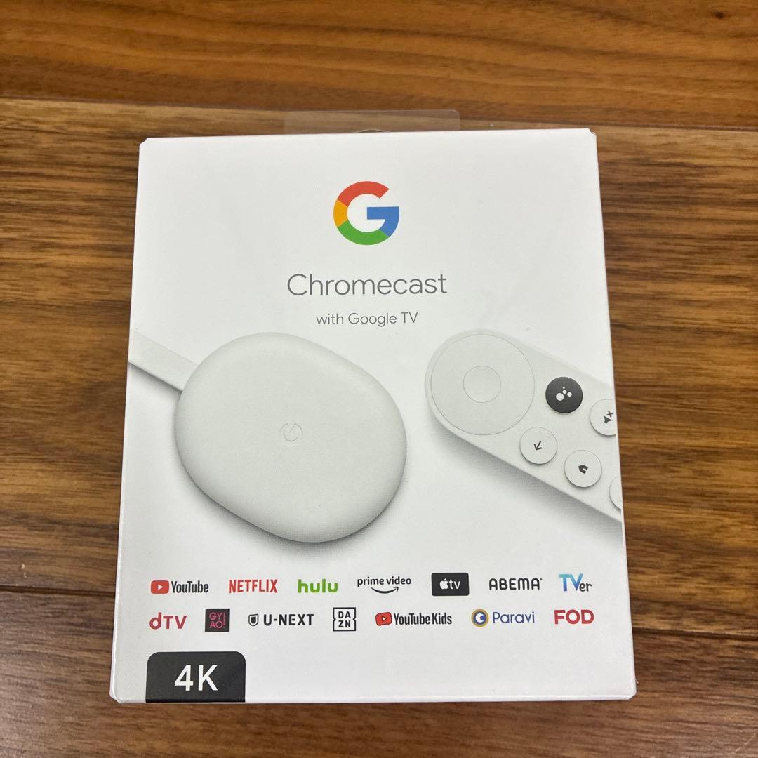 (未開封) Chromecast with Google TV 4K Google Chromecast - 4K HDR Streaming Device with Internet and App