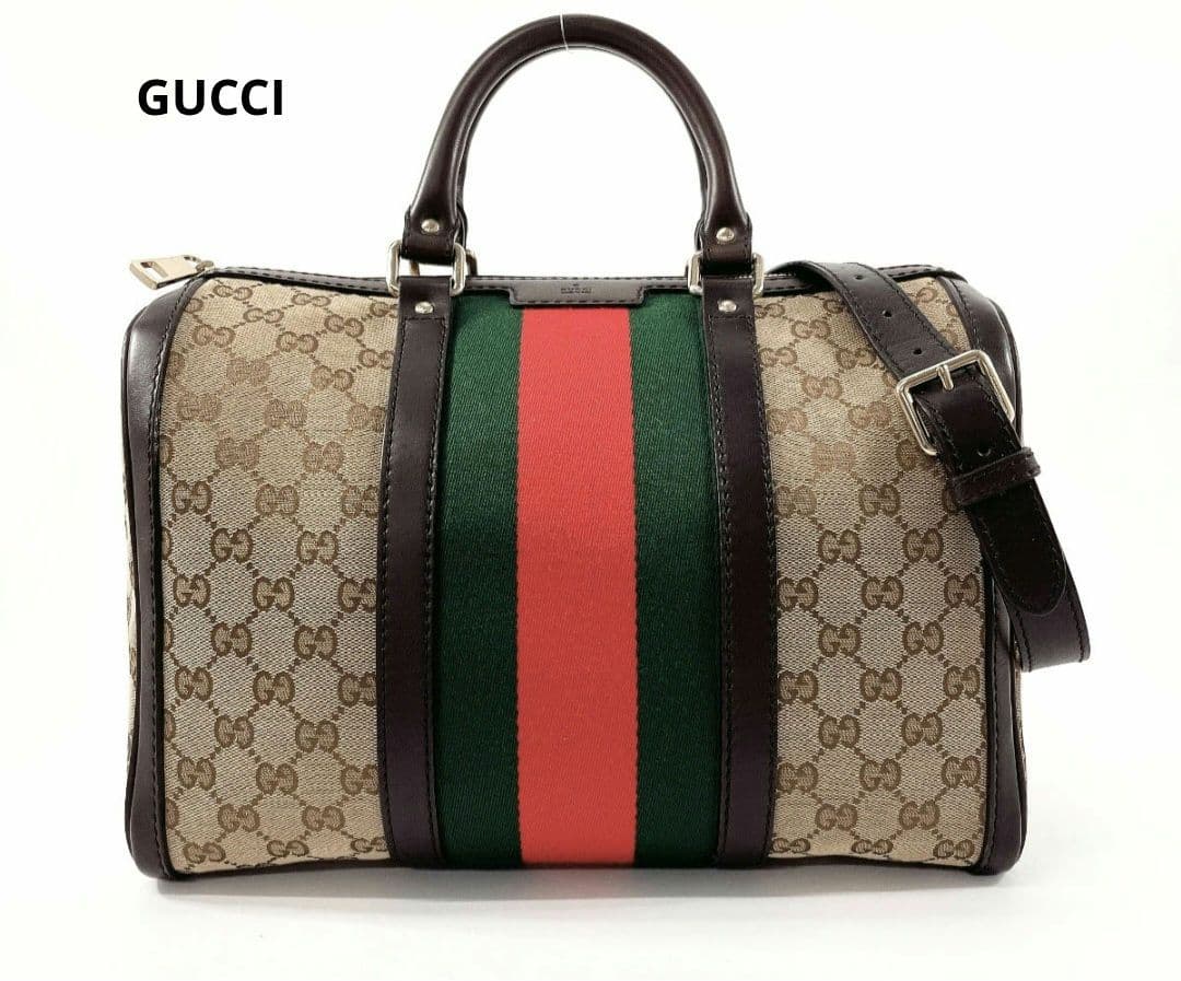 GUCCI グッチ ボストンバッグ 中型 中古・古着通販】GUCCI (グッチ) ボストンバッグ｜ブランド・古着通販