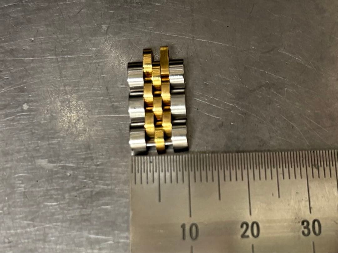 ロレックス　コマ ロレックス コマ ROLEX 希少 純正パーツ YG/SS ブレス コンビ 約14mm