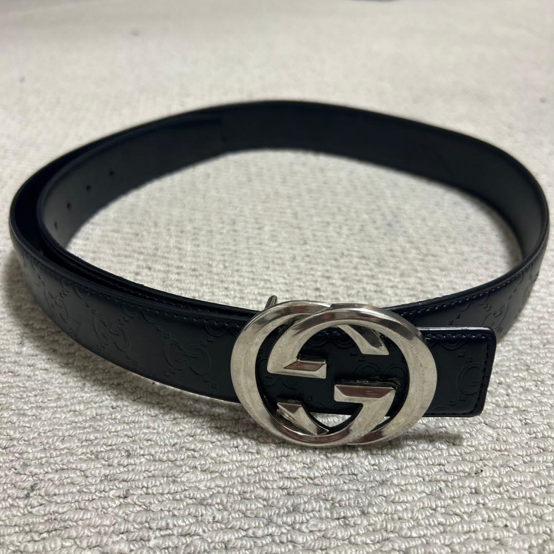 GUCCIベルト GUCCI（グッチ） ダブルG ゴールドバックル リバーシブル ベルト