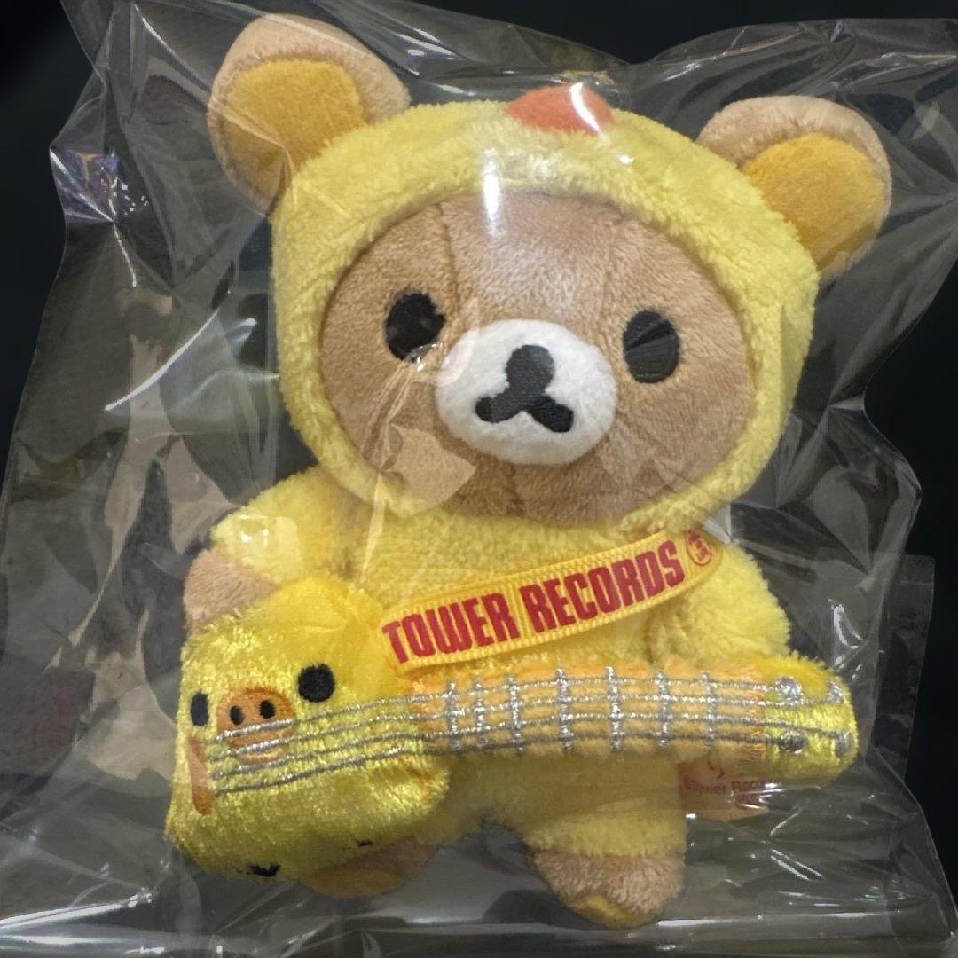 リラックマ タワーレコード ぶらさげぬいぐるみ 限定 2016 新品 タグ付き ミュージシャンリラックマ！リラックマストア限定「リラックマ