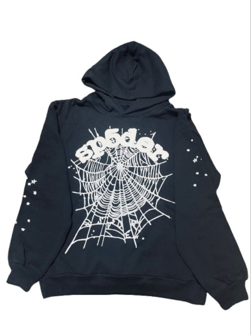 sp5der クモの巣デザイン パーカー S Sp5der Web Hoodie 'Grape' SP5-8D-WEB-HGR