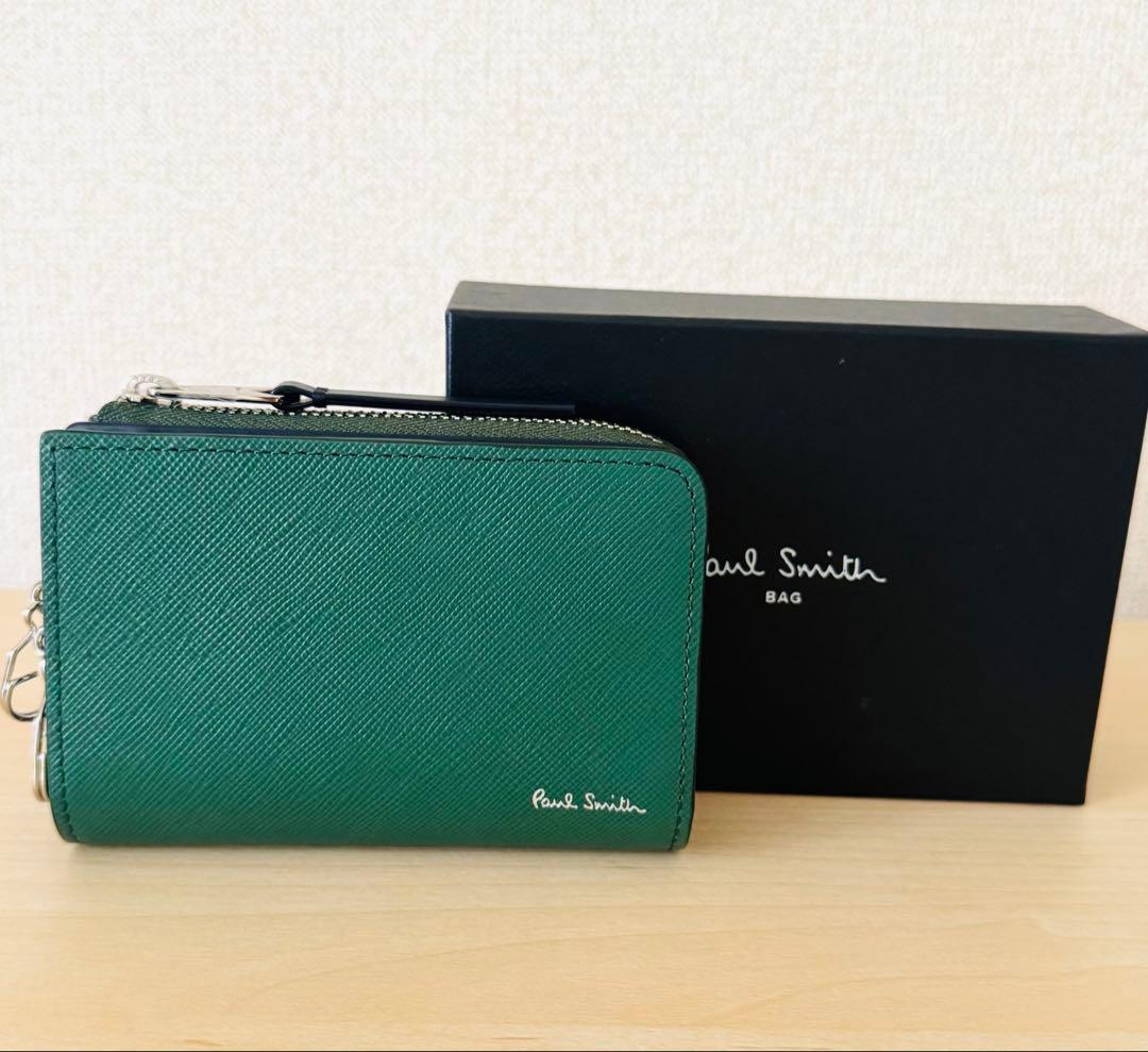 新品☆ポールスミス ☆ブライトストライププラー L字小銭入れ & ４連キーケース paul-p913.jpg