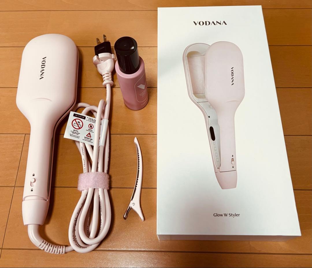 ボダナ グローウェーブ アイロン40mmパウダーピンク　ヘアオイル付き VODANAグローウェーブ ボダナ グローウェーブ アイロン40mmパウダー