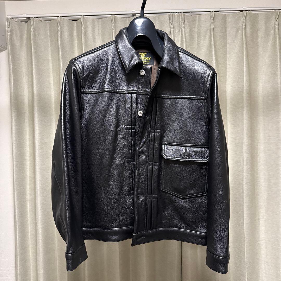 Houston 1st type レザージャケット HOUSTON（ヒューストン） カウレザージャケット トラックジャケット