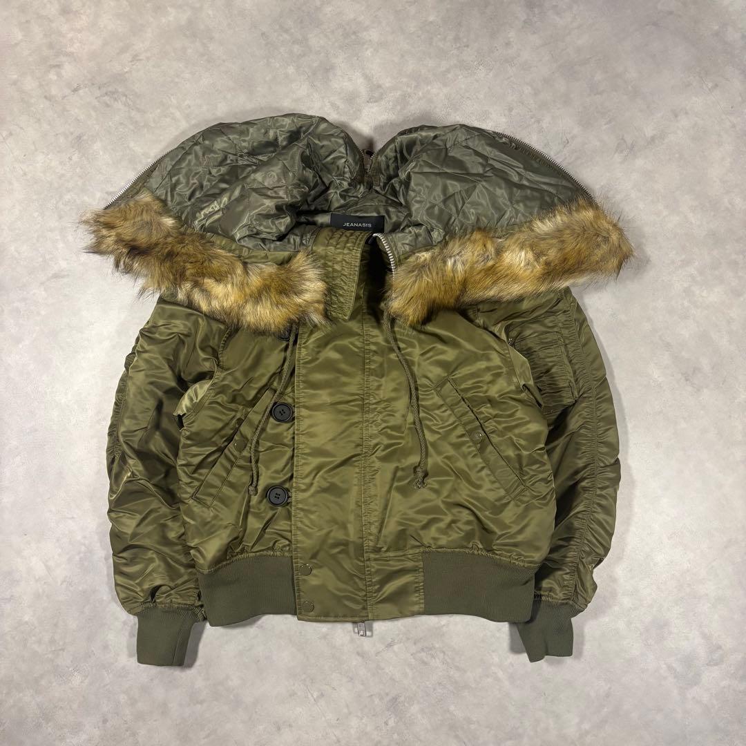 美品 N-2B flight jacket短丈y2kミリタリー 男女兼用 improves（インプローブス） ミリタリージャケット メンズ N-2B