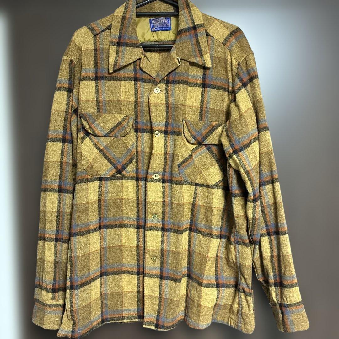 Pendleton ウール チェック柄ネルシャツ L - メルカリ