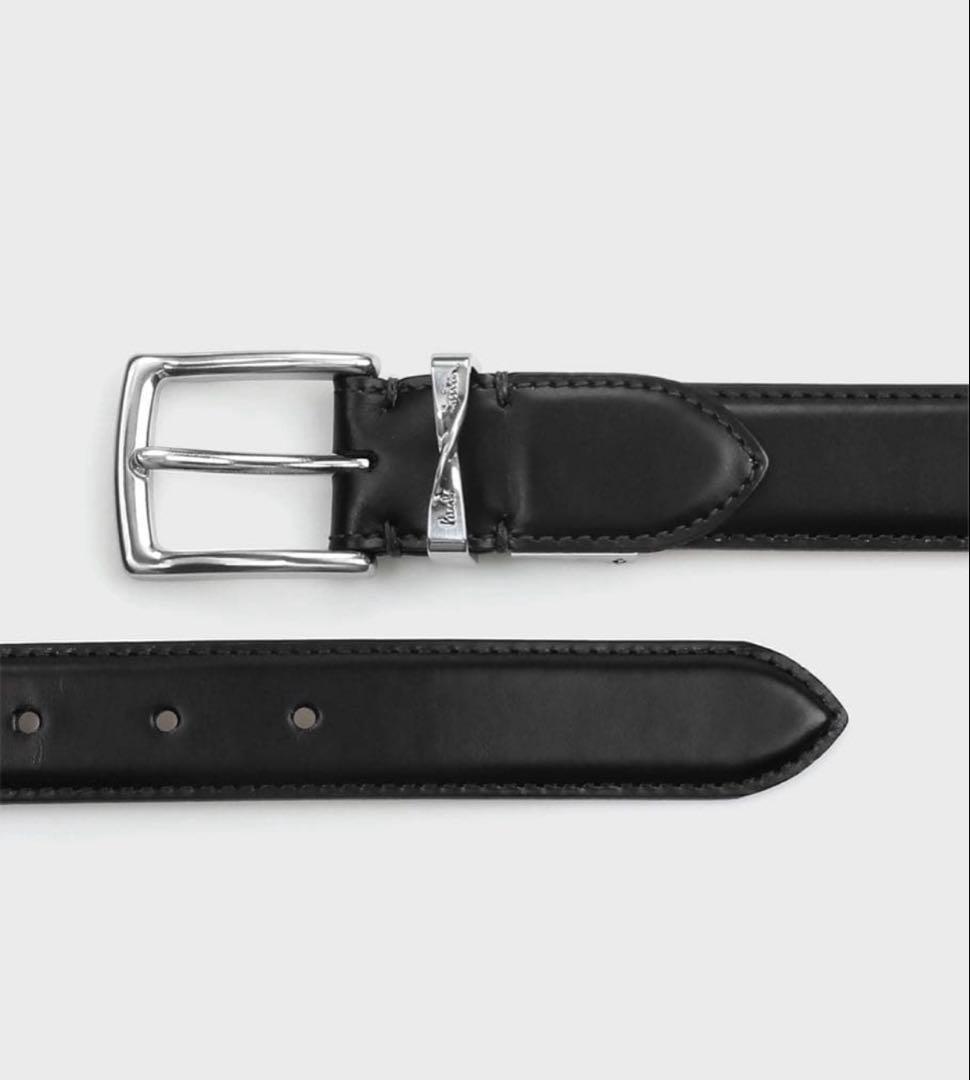 最終値下げ！早い者勝ち【新品未使用】ポールスミスツイストループロゴ レザーベルト Paul Smith（ポール・スミス） ベルト ツイストループロゴ レザー