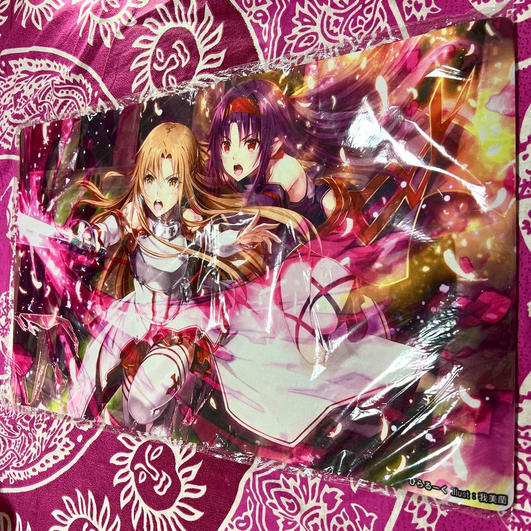ソードアートオンライン アスナ ユウキ A ぴらるーく プレイマット Amazon.co.jp: ソードアートオンライン sao アスナ ユウキ ぴらるーく