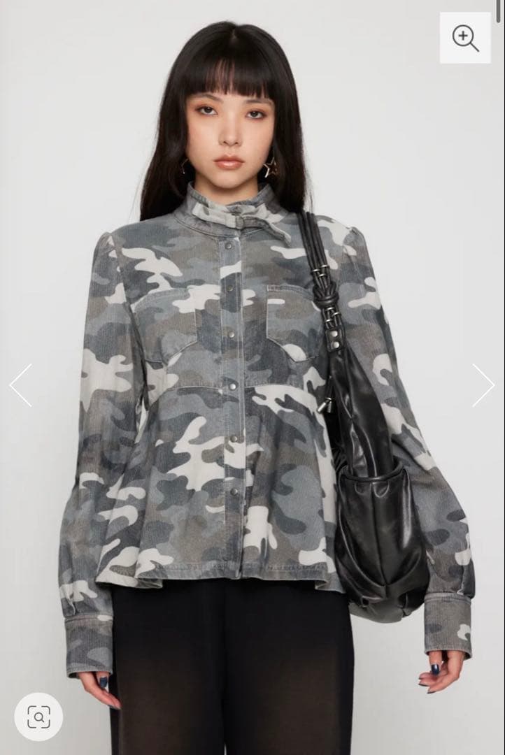 LAGUAGEM PEPLUM CAMO トップス 迷彩柄 ミリタリージャケット - メルカリ