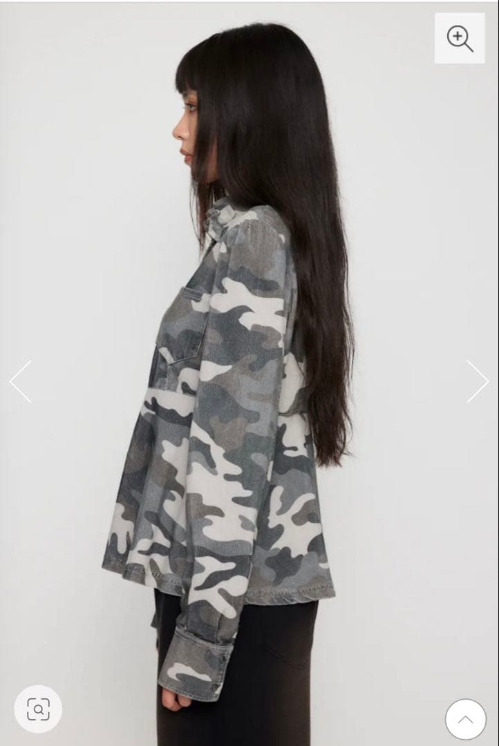 LAGUAGEM PEPLUM CAMO トップス 迷彩柄 ミリタリージャケット - メルカリ