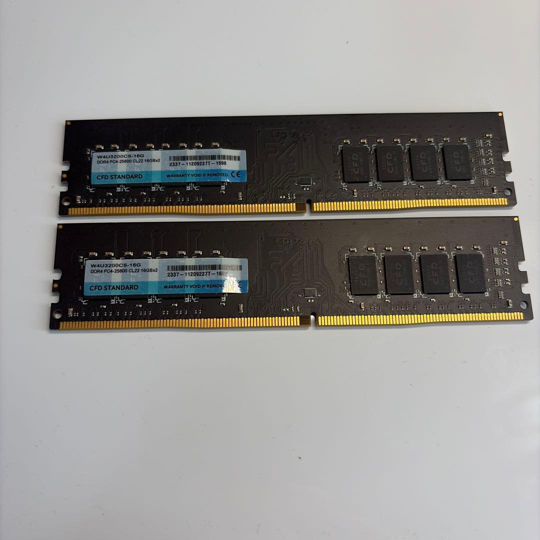メモリー CFD DDR4-3200 16GB x 2 CFD W4U3200CS-16G (DDR4 PC4-25600 16GB 2枚組) デスクトップPC用