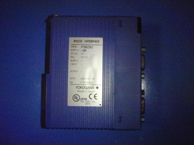 MR-Yokogawa02 横河電機製RS232インタフェース F3RZ82 YOKOGAWA F3RZ82-0FZ01 RS232 INTERFACE - PLC DCS SERVO Control