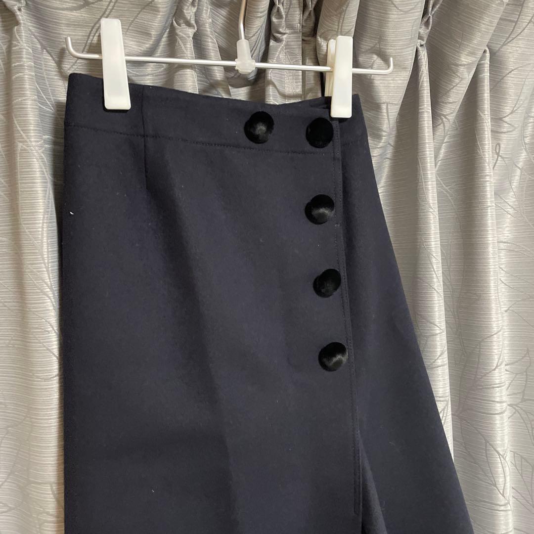 名作】sacai 変形デザイン ウール スカート 19AW ブラック