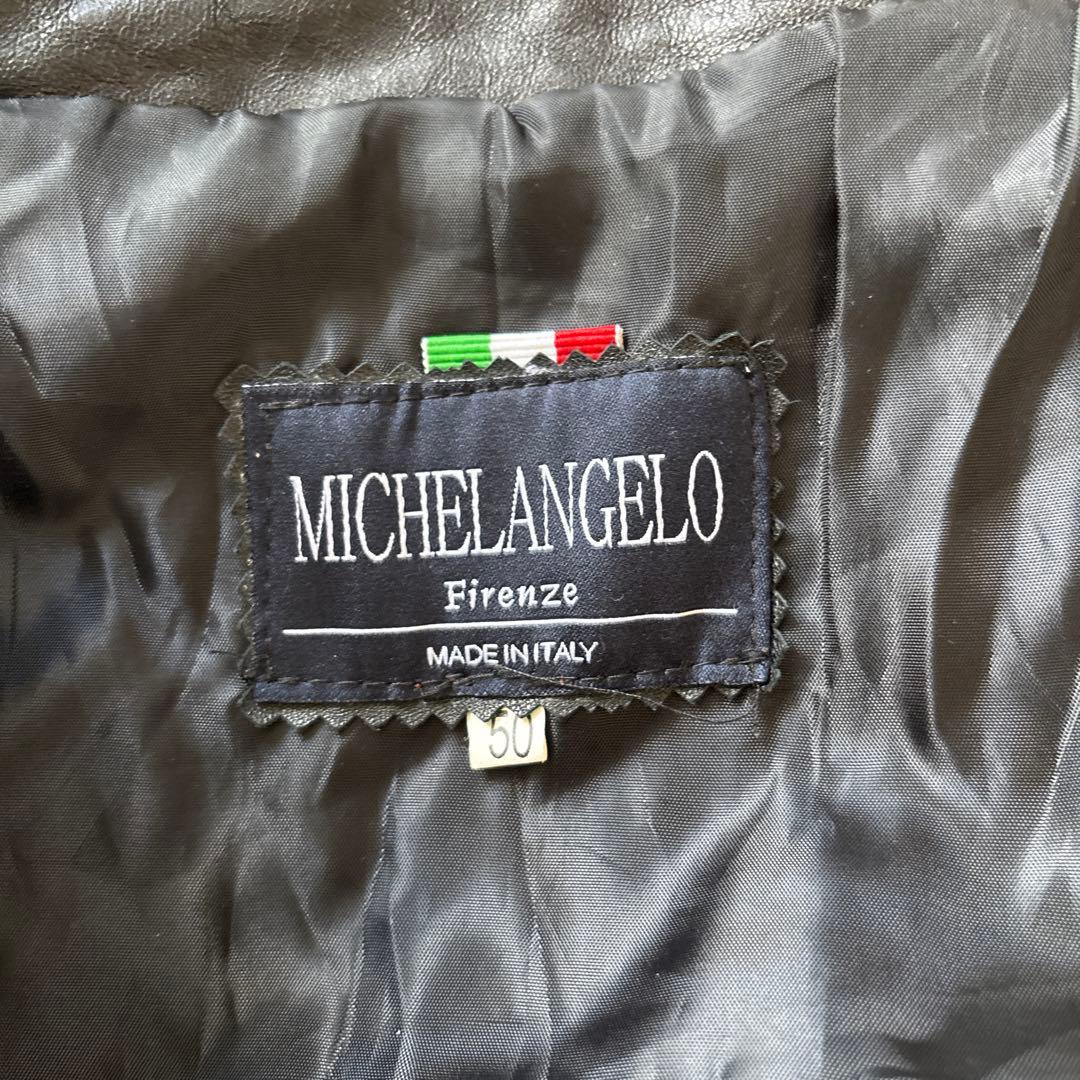 極美品】本場イタリア製 フィレンツェ購入 ラムレザー シングル