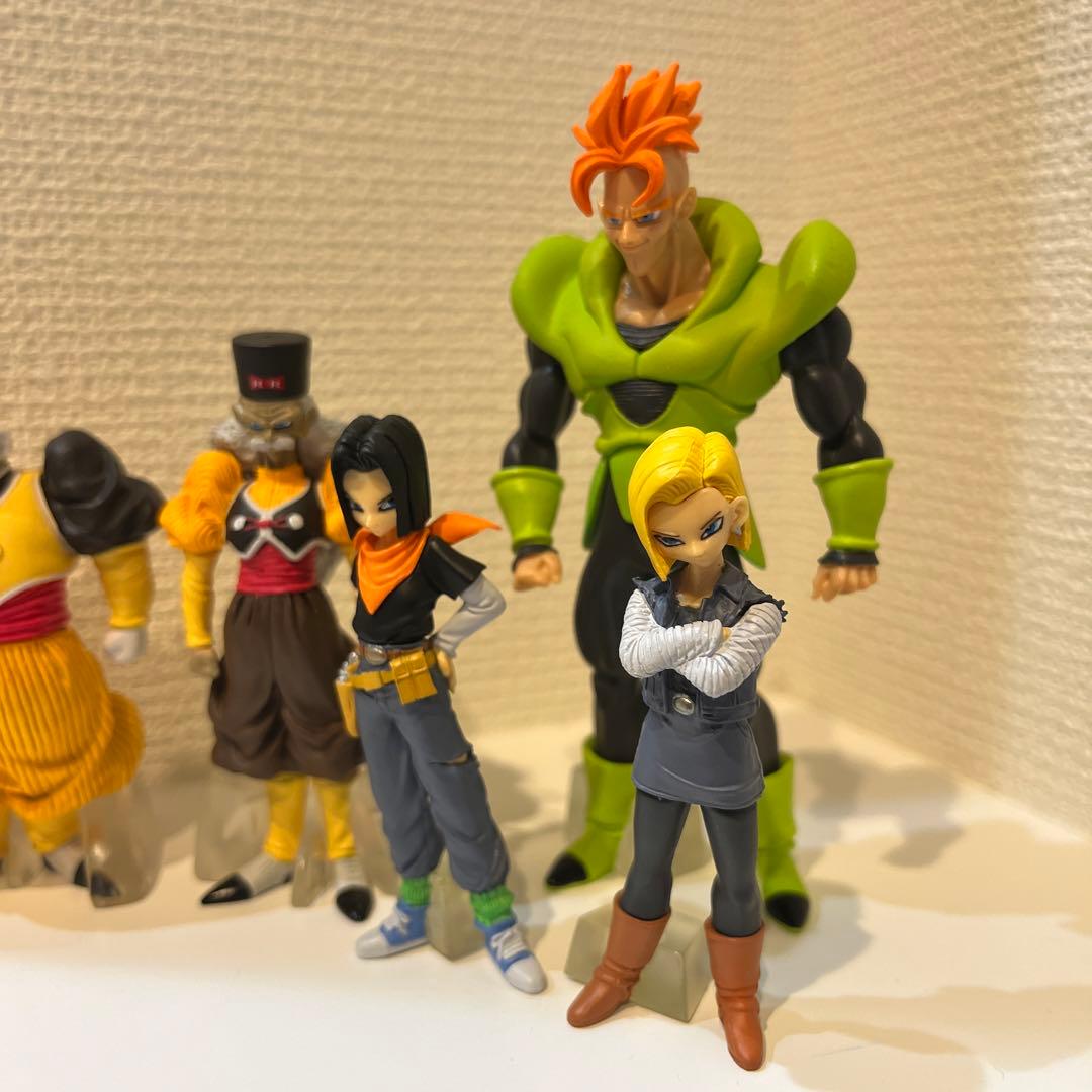 当時物、初版】ドラゴンボールZ hg 人造人間フィギュア 5体セット