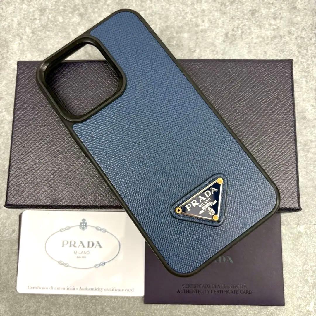 箱付き プラダ iPhone13PRO スマホケース ハードカバー 三角ロゴ 青 楽天市場】PRADA プラダ トライアングルロゴ iPhone13用カバー