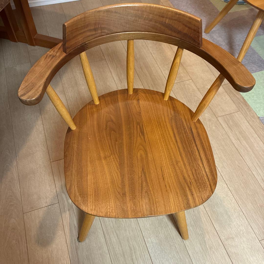 【Ai】NAGANOインテリア　回転式椅子 天然木 nagano interior ナガノインテリア 回転椅子 | ahaha-antique