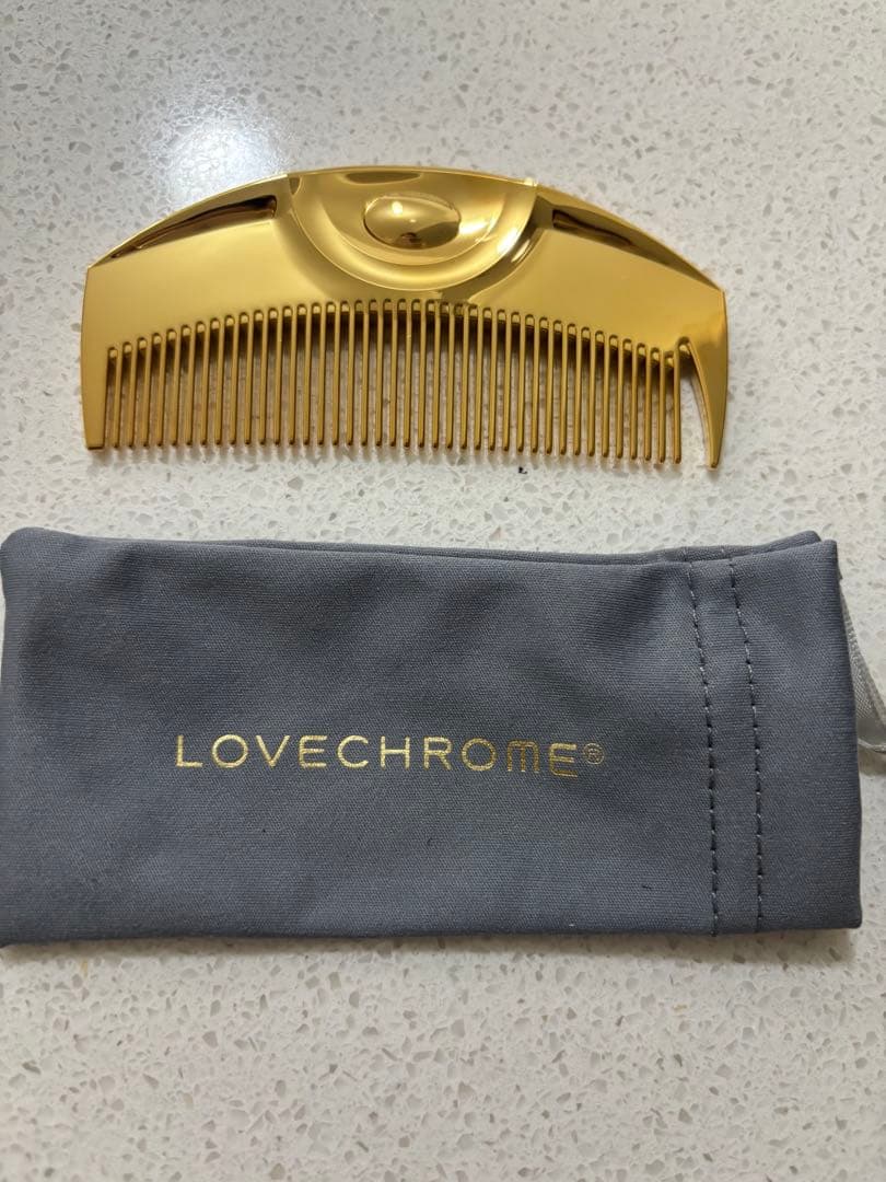 【特別値下】LOVECHROME コームブラシ ラブクロム (R)Fスカルプカッサ シルバー